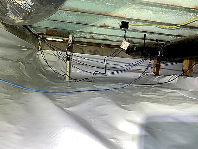 Wiring and services kept clear of new insulation