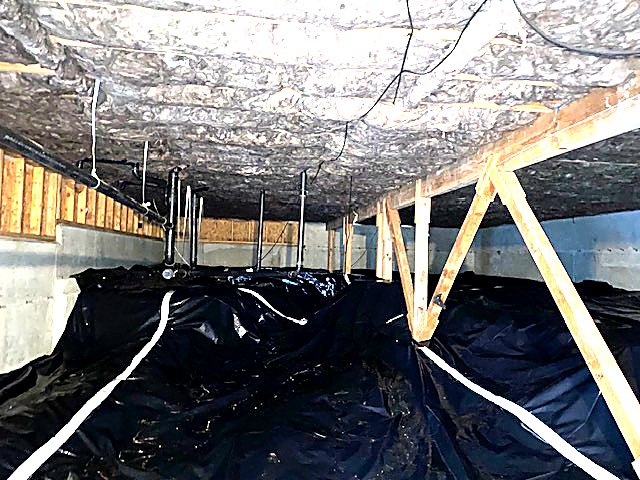 Attic trusses prepared for a new insulation layer