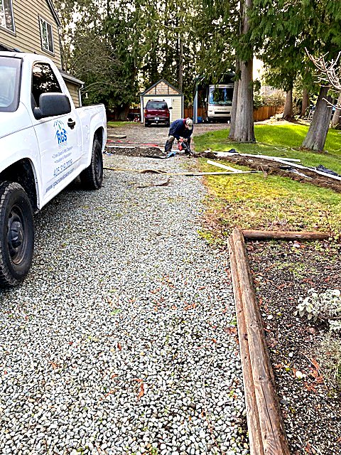 RGS Crawl Space Insulation work vehicle at a job site