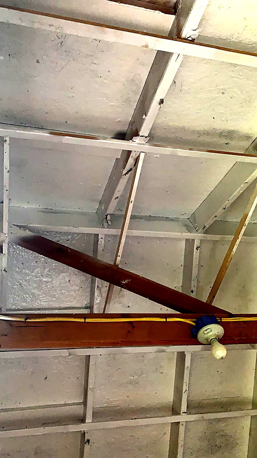 Finished insulated wall and ceiling assembly