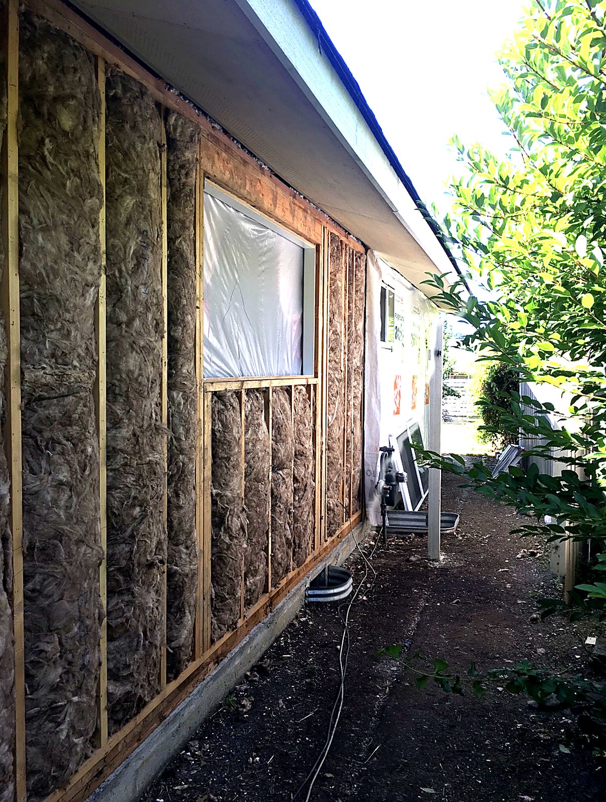 Foundation and crawl space vents checked from outside
